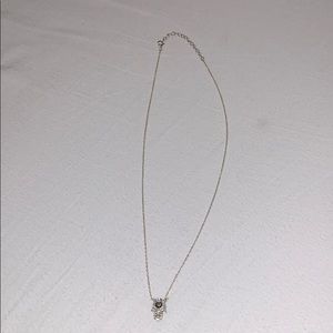 Silver hamsa necklace